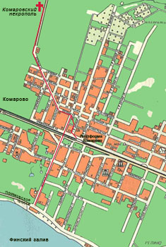 Карта поселка Комарово